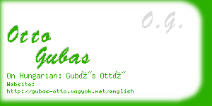 otto gubas business card